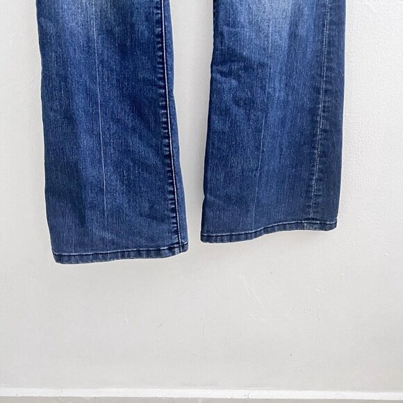 Antropologie SILENCE + NOISE Hi Rise Flare Jeans Womens Size 27 Blue Wash Denim - Picture 8 of 11